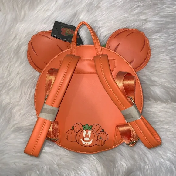 Loungefly Disney Minnie Mouse Pumpkin Backpack - Picture 3 of 5